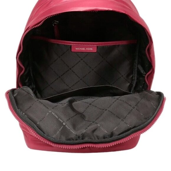 S Michael Kors Rae Medium Quilted Nylon Burgundy Backpack 35F1U5RB2C NWT $368 FS - Picture 4 of 9